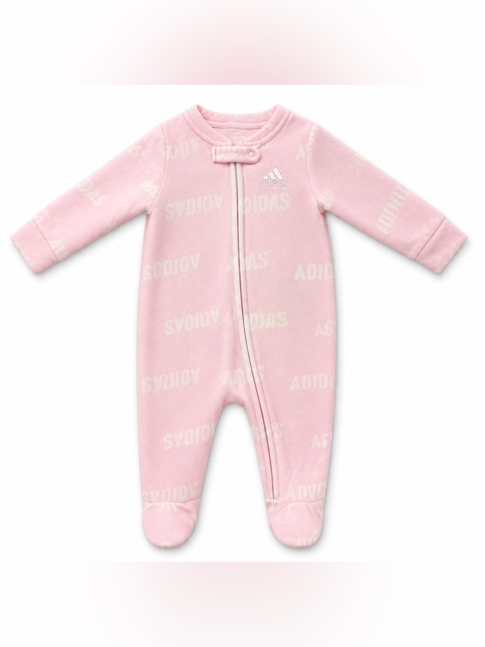 ADIDAS Baby Girl Pink Fleece Footies